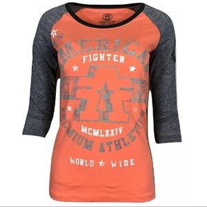 AMERICAN FIGHTER Womens T-Shirt YALE RAGLN Athleti